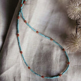 Natural Stone Beaded Necklace High Charm Birthday Gift