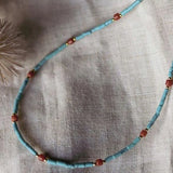 Natural Stone Beaded Necklace High Charm Birthday Gift