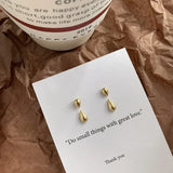 Silver Water Drop Earrings for Women Two Use Small Pendientes