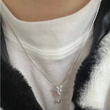 Shell Pearl Star Pentagram Charms Pendant Necklace for Women
