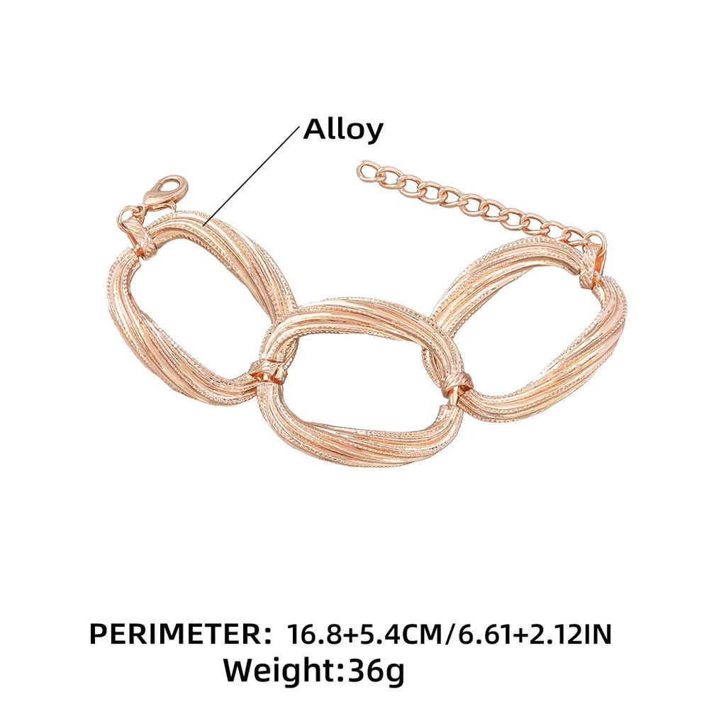 ZAA Metal Oval Chains Choker Necklace Women Punk Hip Hop Jewelry