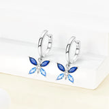 925 Silver Travel Magic Eye Hoop Earrings CZ Zircon Earing Jewelry