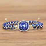 Natural Stone Braid Adjustable Bracelet Wrap Bangle Men Women