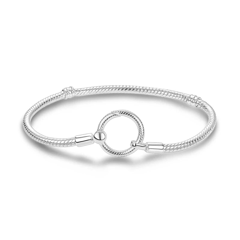 925 Silver Infinity Knot Women Bracelet Jewelry Gift