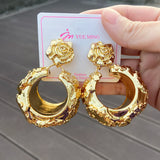 18k Copper Drop Earrings Dubai for Women