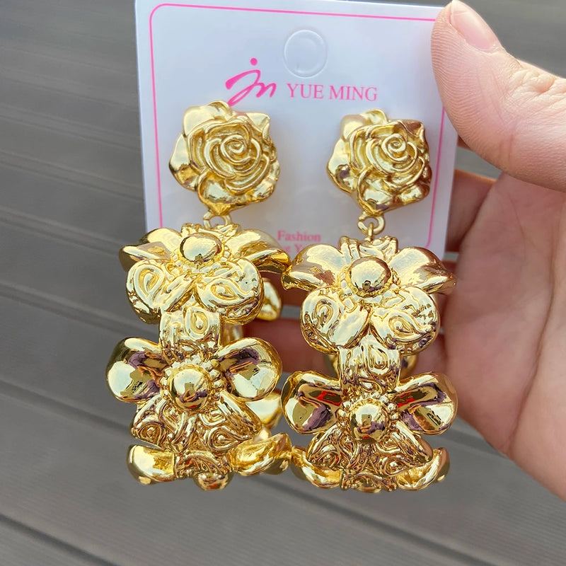 18k Copper Drop Earrings Dubai for Women