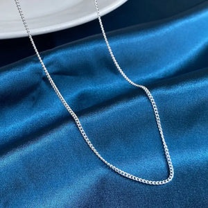 S925 Silver 2MM Link Chain Necklace 16-30 inch
