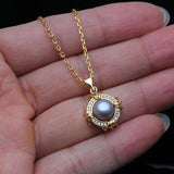 Natural Pearl Necklace Pendant Women Real High Freshwater Pearl Pendant Jewelry