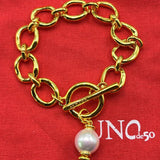 UNOde50 Gemstone Bracelet: Romantic Jewelry Gift Bag