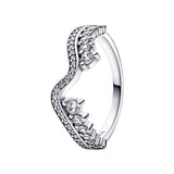 925 Sterling Silver Wave Ring Earrings Charm Fit Women Fine Jewelry Gift