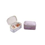 Velvet Jewelry Travel Organizer Box Portable Necklace Ring Earrings Jewelry