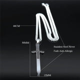 Viking Sword Pendant Necklace Classic Gothic Necklaces