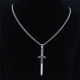 Viking Sword Pendant Necklace Classic Gothic Necklaces