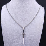 Viking Sword Pendant Necklace Classic Gothic Necklaces