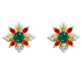 Bohemian Style Crystal Pearl Earrings for Women