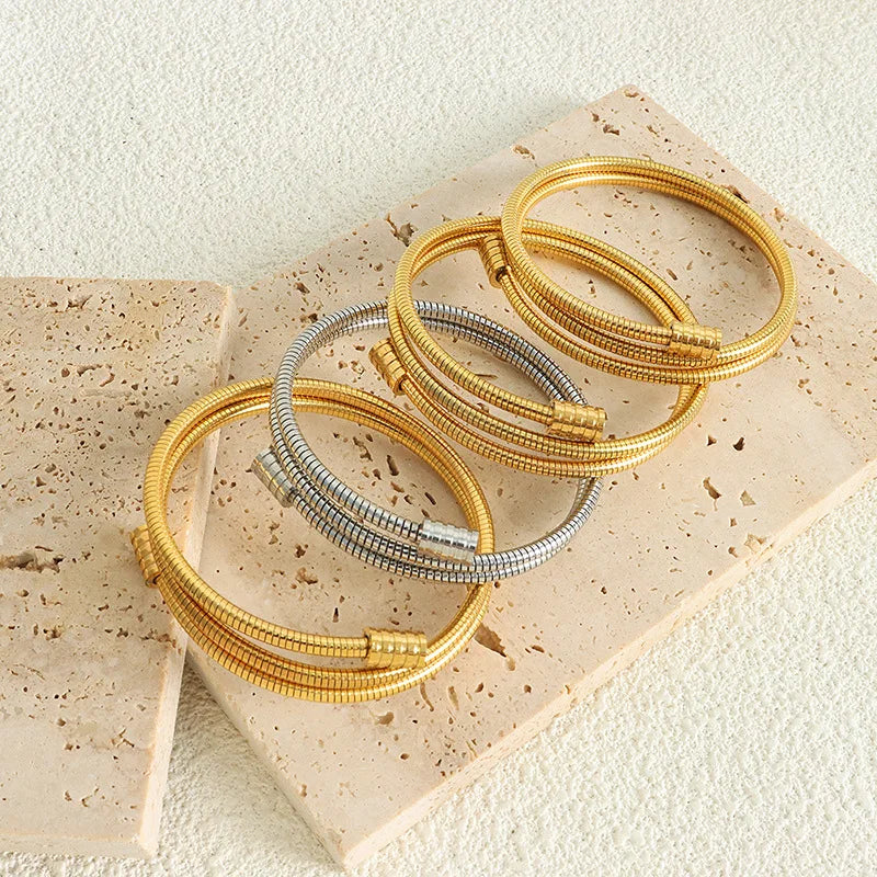Vintage Snake Chain Rope Bracelet for Women Boho Multi-Layer Jewelry