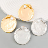Vintage Irregular Round Pearl Earrings Party