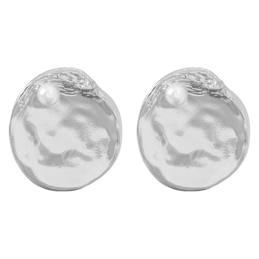 Vintage Irregular Round Pearl Earrings Party