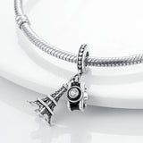 Vintage Travel Charm 925 Silver Beads for Bracelet Necklace Pendant Jewelry