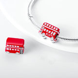 Vintage Travel Charm 925 Silver Beads for Bracelet Necklace Pendant Jewelry