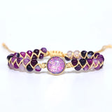 Vintage Round Shape Braid Bracelet Bangle for Men Women