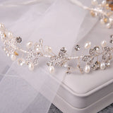 Crystal Pearl Hair Belt Bridal Hair Ornaments Hair Jewelry