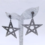 Witchcraft Pentagram Big Stud Earrings Women Earring Jewelry Halloween Gift