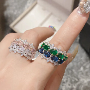 Colorful Gemstone Ring for Women