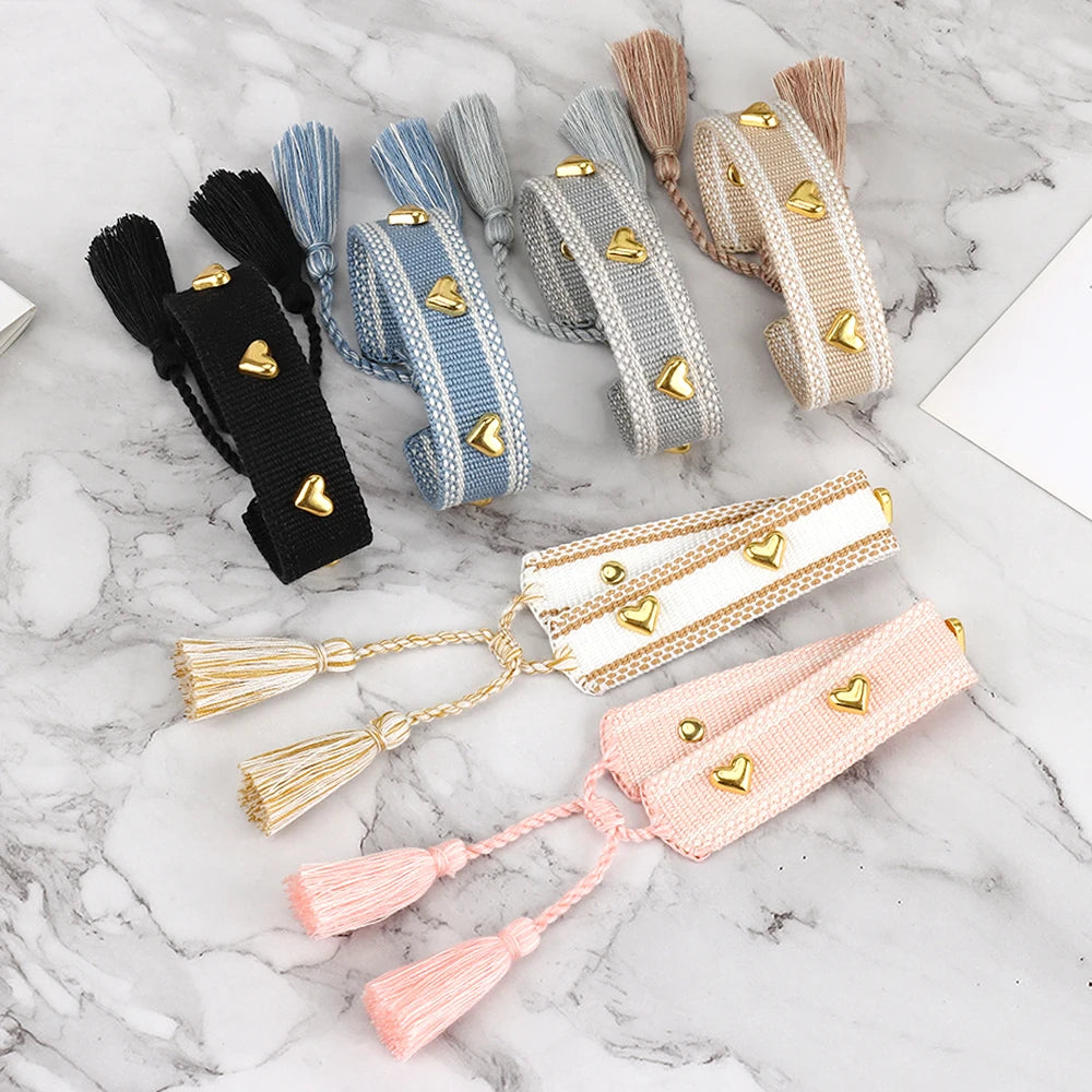 Adjustable Friendship Bracelets Vintage Tassel Bracelets