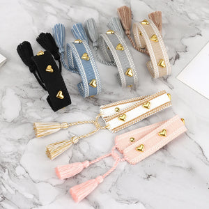 Adjustable Friendship Bracelets Vintage Tassel Bracelets