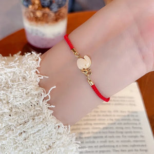 Chinese Lucky Red Rope Bracelet for Women Year of The Rabbit Gift