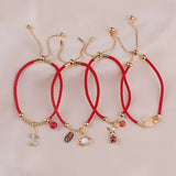 Chinese Lucky Red Rope Bracelet for Women Year of The Rabbit Gift