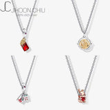 Year of the Rabbit Rose Rabbit Necklace Pendant 100% 925 Sterling Silver