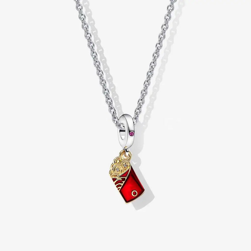 Year of the Rabbit Rose Rabbit Necklace Pendant 100% 925 Sterling Silver