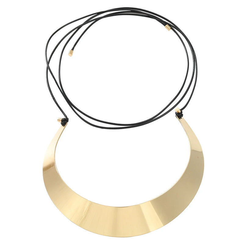 Zaa Metal Choker Necklace Party Jewelry Set for Woman