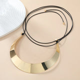 Zaa Metal Choker Necklace Party Jewelry Set for Woman