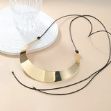 Zaa Metal Choker Necklace Party Jewelry Set for Woman