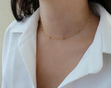 CZ Paved North Star Choker Necklace for Women
