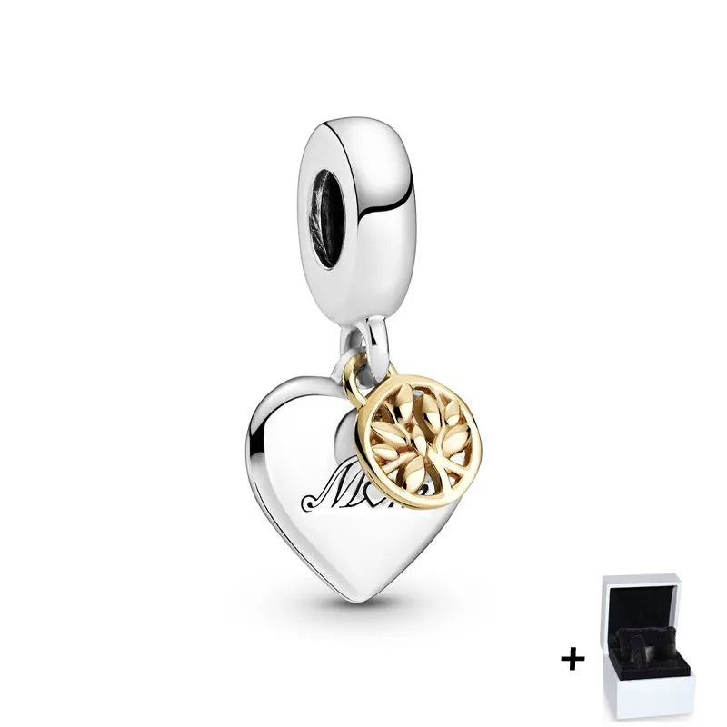925 Silver Mother's Pendant for DIY Jewelry