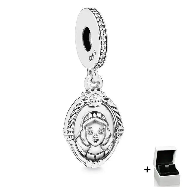 925 Sterling Silver Love Nameplate Pendant DIY Women's Jewelry
