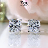 925 Sterling Silver Diamond Stud Wedding Party Jewelry