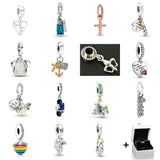 925 Sterling Silver Honeybee Love Pendant for DIY Women's Jewelry