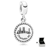 925 Sterling Silver Letter Backpack Pendant for DIY Jewelry