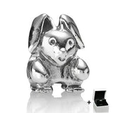 925 Sterling Silver Rabbit Leopard Heart Pendant for DIY Bracelet Jewelry