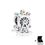 925 Silver Heart-Shaped Carp Knot Beads CZ Fit Bracelet