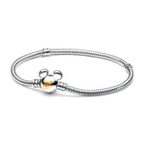 Vintage Love Snake Bone Bracelet 925 Sterling Silver Jewelry