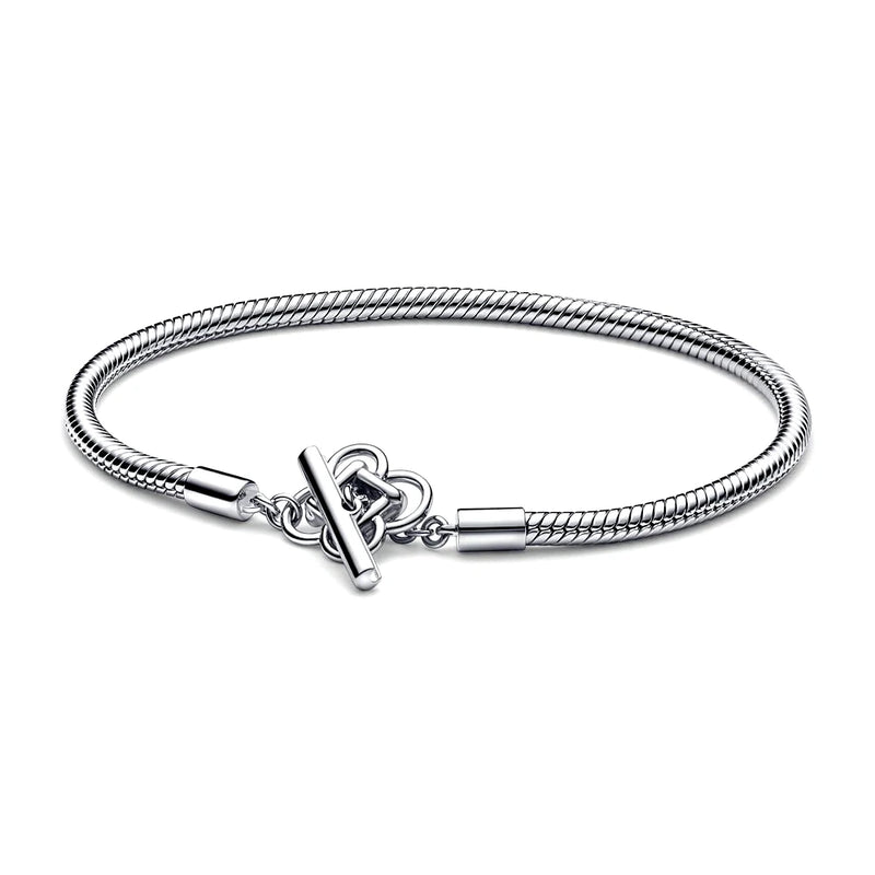 Vintage Love Snake Bone Bracelet 925 Sterling Silver Jewelry