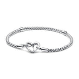 Vintage Love Snake Bone Bracelet 925 Sterling Silver Jewelry