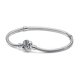 Vintage Love Snake Bone Bracelet 925 Sterling Silver Jewelry
