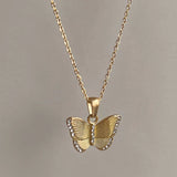 European Style Gold-Plated Butterfly Necklace